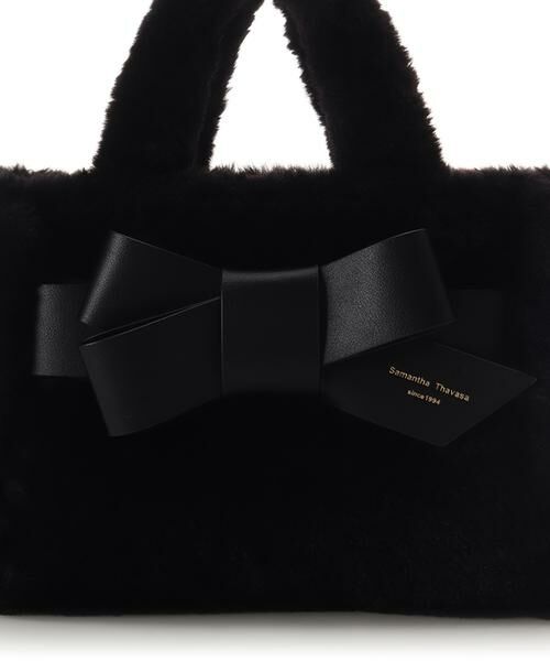 Samantha Thavasa / サマンサタバサ ハンドバッグ | ワンポイントリボン ファーバッグ | 詳細5