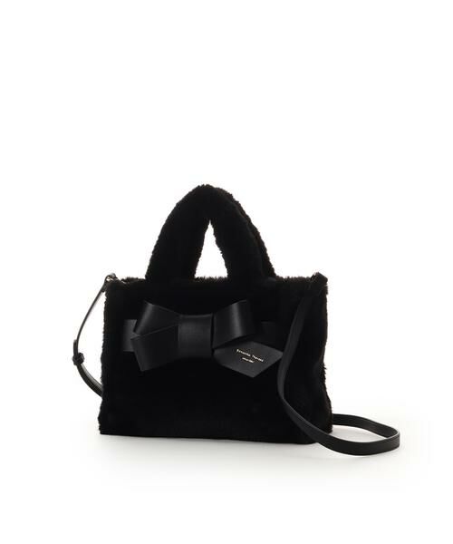 Samantha Thavasa / サマンサタバサ ハンドバッグ | ワンポイントリボン ファーバッグ | 詳細6
