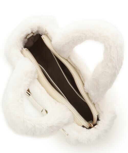 Samantha Thavasa / サマンサタバサ ハンドバッグ | ワンポイントリボン ファーバッグ | 詳細10