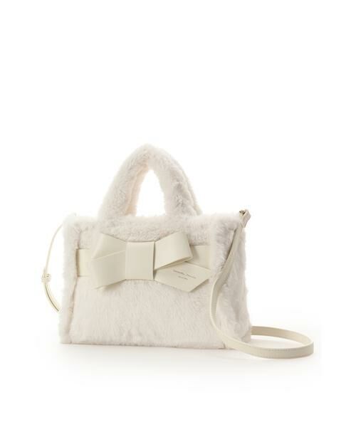 Samantha Thavasa / サマンサタバサ ハンドバッグ | ワンポイントリボン ファーバッグ | 詳細12
