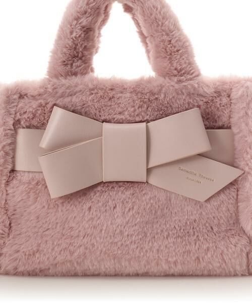 Samantha Thavasa / サマンサタバサ ハンドバッグ | ワンポイントリボン ファーバッグ | 詳細17