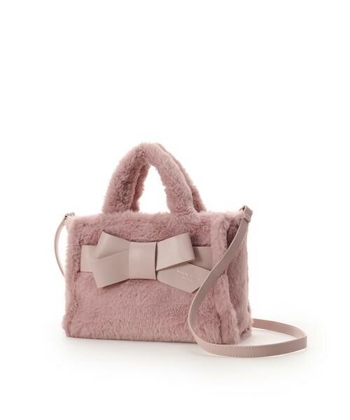 Samantha Thavasa / サマンサタバサ ハンドバッグ | ワンポイントリボン ファーバッグ | 詳細18