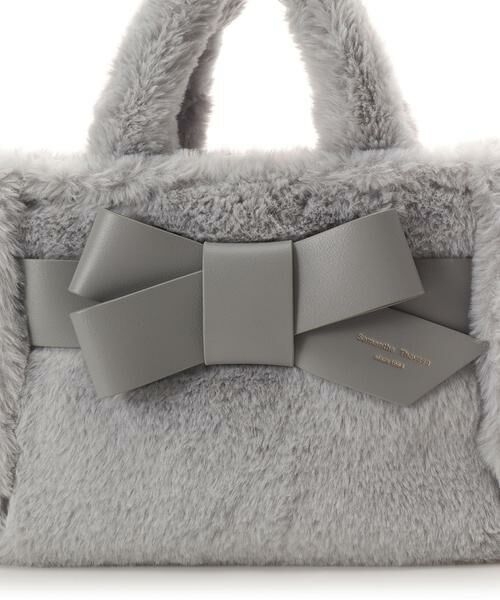 Samantha Thavasa / サマンサタバサ ハンドバッグ | ワンポイントリボン ファーバッグ | 詳細23
