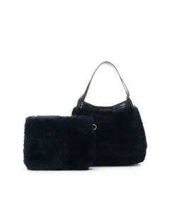 Samantha Thavasa / サマンサタバサ ハンドバッグ | ポーチ付き コンパクトファーバッグ