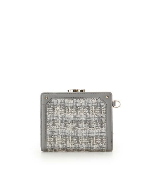 Samantha Thavasa / サマンサタバサ 財布・コインケース・マネークリップ | [Holiday Collection]ファンシーツイード口金折財布 | 詳細8