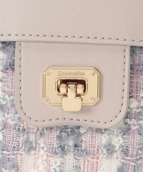 Samantha Thavasa / サマンサタバサ ハンドバッグ | オリジナル金具ツイード バニティバッグ | 詳細5