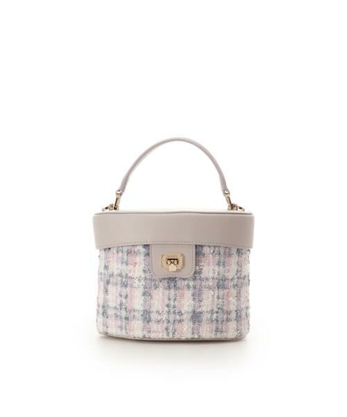 Samantha Thavasa / サマンサタバサ ハンドバッグ | オリジナル金具ツイード バニティバッグ（ピンク）