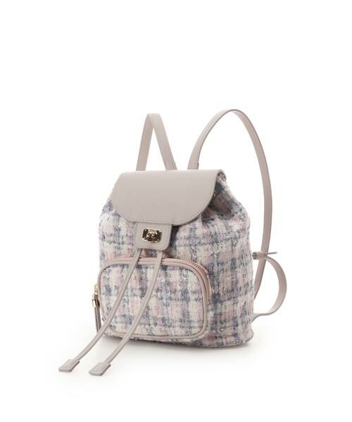 Samantha Thavasa / サマンサタバサ リュック・バックパック | オリジナル金具ツイード リュック（ピンク）