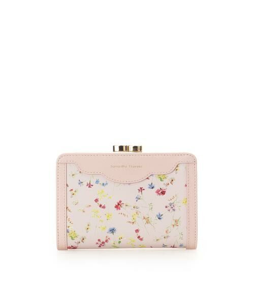 Samantha Thavasa / サマンサタバサ 財布・コインケース・マネークリップ | フラワーモチーフ 口金折財布（ﾋﾟﾝｸﾍﾞｰｼﾞｭ）
