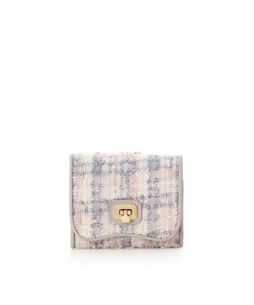 Samantha Thavasa / サマンサタバサ 財布・コインケース・マネークリップ | オリジナル金具ツイード 折財布（ピンク）