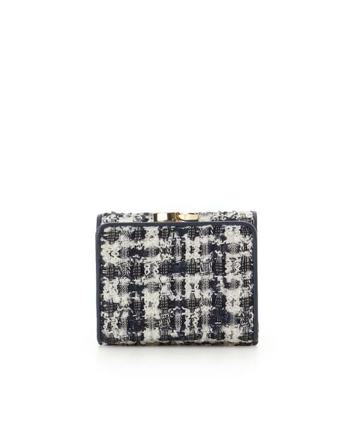 Samantha Thavasa / サマンサタバサ 財布・コインケース・マネークリップ | オリジナル金具ツイード 折財布 | 詳細8