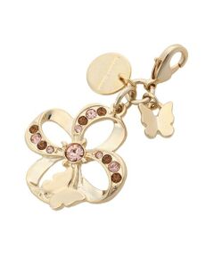 Samantha Thavasa / サマンサタバサ チャーム | フラワーパピヨンモチーフ ファスナーチャーム