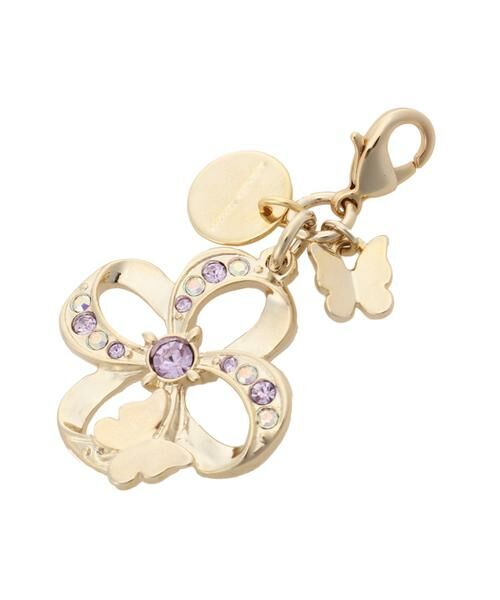 Samantha Thavasa / サマンサタバサ チャーム | フラワーパピヨンモチーフ ファスナーチャーム（ラベンダー）