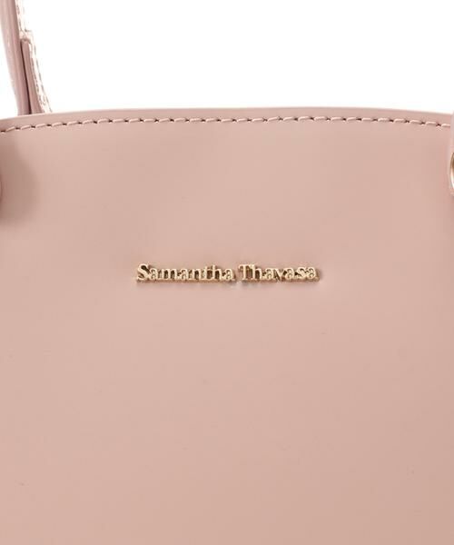 Samantha Thavasa / サマンサタバサ ハンドバッグ | オリジナル金具ガラス調レザーハンドバッグ | 詳細11