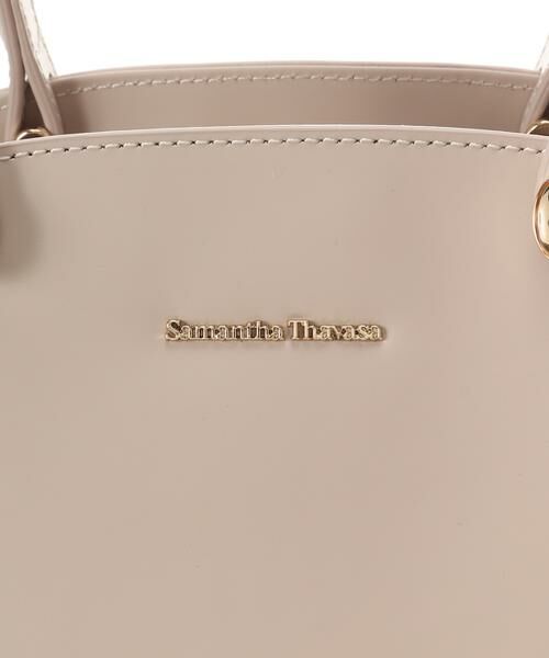 Samantha Thavasa / サマンサタバサ ハンドバッグ | オリジナル金具ガラス調レザーハンドバッグ | 詳細17