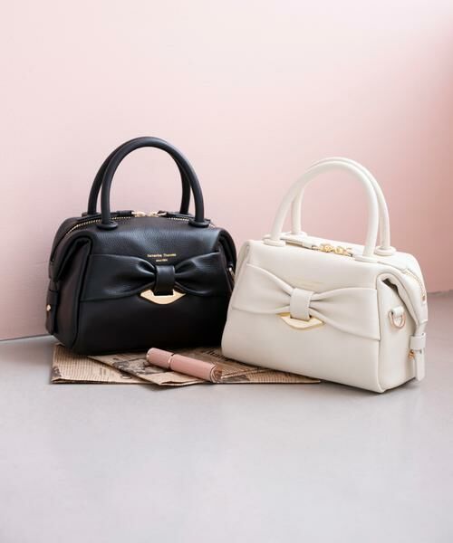 Samantha Thavasa / サマンサタバサ ハンドバッグ | リボンモチーフ レザーハンドバッグ | 詳細16