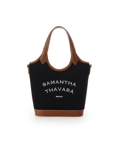 Samantha Thavasa / サマンサタバサ ハンドバッグ | カジュアルキャンバスハンドバッグ（ブラック）