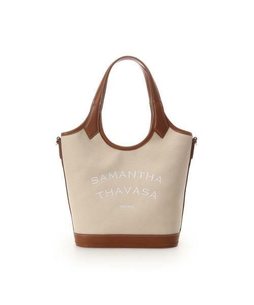 Samantha Thavasa / サマンサタバサ ハンドバッグ | カジュアルキャンバスハンドバッグ（オフホワイト）
