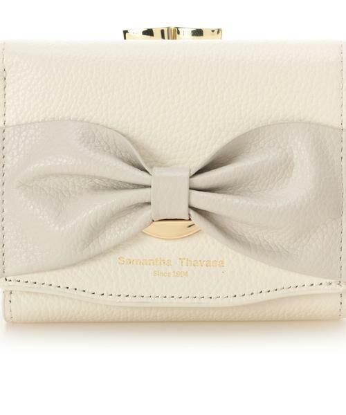 Samantha Thavasa / サマンサタバサ 財布・コインケース・マネークリップ | バイカラーリボンモチーフ口金折財布 | 詳細6