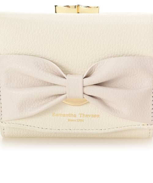 Samantha Thavasa / サマンサタバサ 財布・コインケース・マネークリップ | バイカラーリボンモチーフ口金折財布 | 詳細12