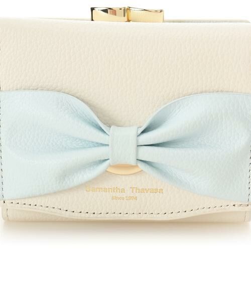 Samantha Thavasa / サマンサタバサ 財布・コインケース・マネークリップ | バイカラーリボンモチーフ口金折財布 | 詳細24