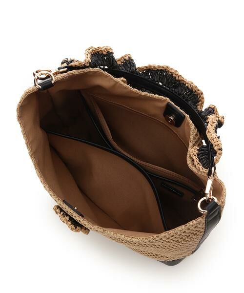 Samantha Thavasa / サマンサタバサ ハンドバッグ | ワンポイントフラワーモチーフ フリルバッグ | 詳細4