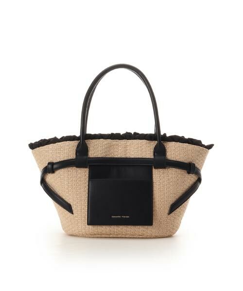Samantha Thavasa / サマンサタバサ ハンドバッグ | フロントポケットかごバッグ（ブラック）