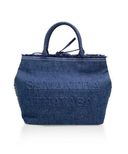 Samantha Thavasa / サマンサタバサ ハンドバッグ | リングムラ糸デニムバッグ（インディゴ）