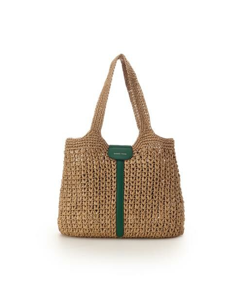 Samantha Thavasa / サマンサタバサ トートバッグ | かご編みトートバッグ（グリーン）