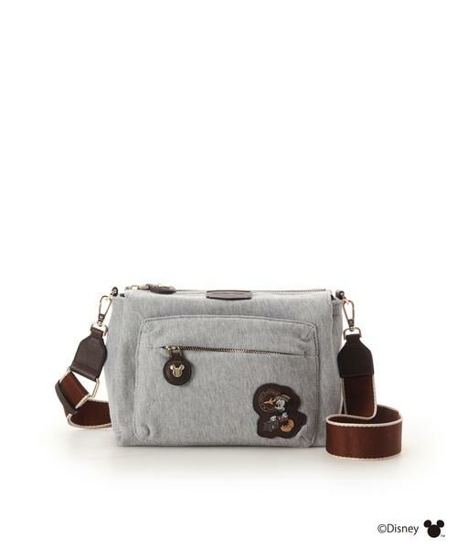 Samantha Thavasa / サマンサタバサ ショルダーバッグ | 「ミッキー＆ミニー」TRAVELコレクション ショルダーバッグ（ブラウン）