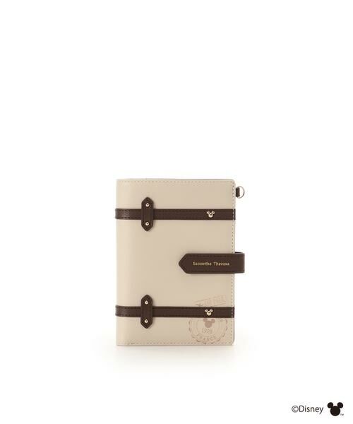 Samantha Thavasa / サマンサタバサ ポーチ | 「ミッキー＆ミニー」TRAVELコレクション パスポートケース（ベージュ）