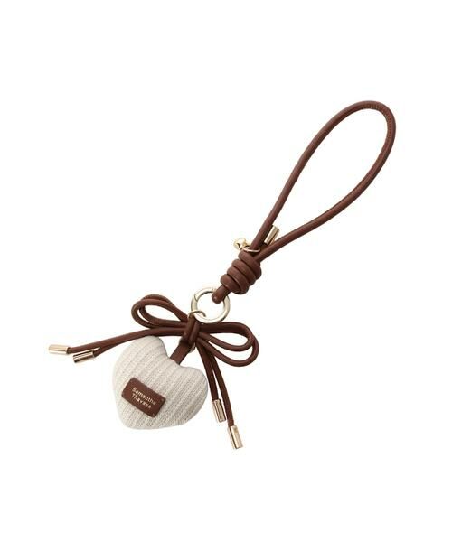 Samantha Thavasa / サマンサタバサ チャーム | ハートモチーフリボンバッグチャーム（キャメル）