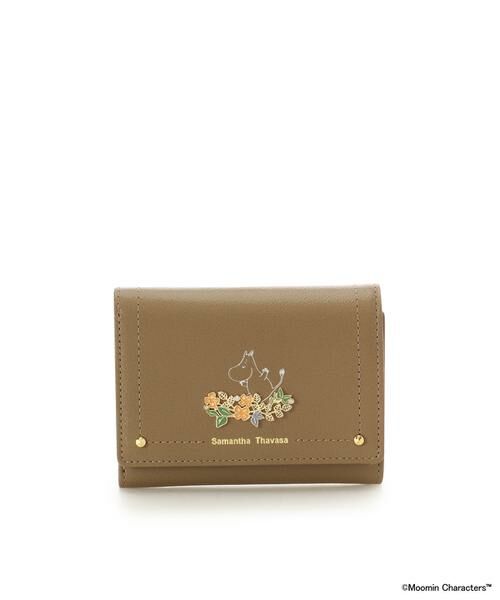 Samantha Thavasa / サマンサタバサ 財布・コインケース・マネークリップ | 「ムーミン」コレクション　折財布(ムーミン)（グレージュ）