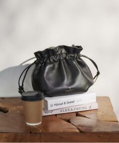 Samantha Thavasa Petit Choice / サマンサタバサプチチョイス ショルダーバッグ | レザーシンプル巾着バッグ