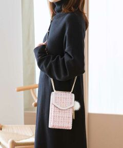 Samantha Thavasa Petit Choice / サマンサタバサプチチョイス ショルダーバッグ | ツイードデザインスマホショルダー