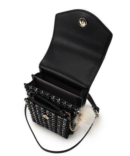 Samantha Thavasa Petit Choice / サマンサタバサプチチョイス ショルダーバッグ | ツイードデザインスマホショルダー | 詳細2