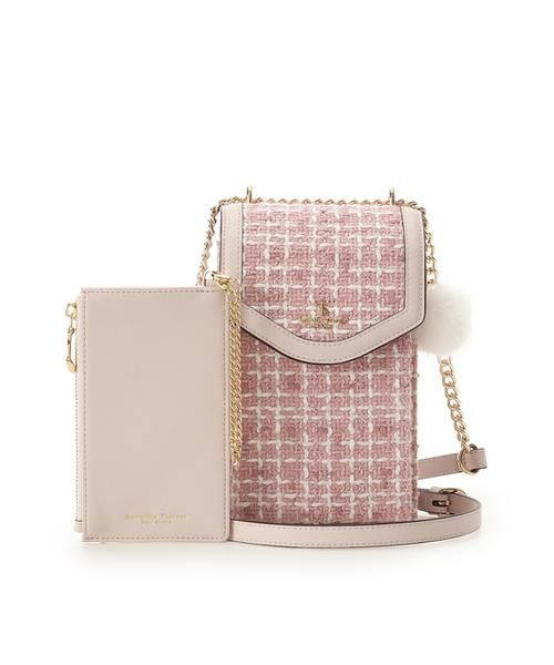 Samantha Thavasa Petit Choice / サマンサタバサプチチョイス ショルダーバッグ | ツイードデザインスマホショルダー | 詳細17