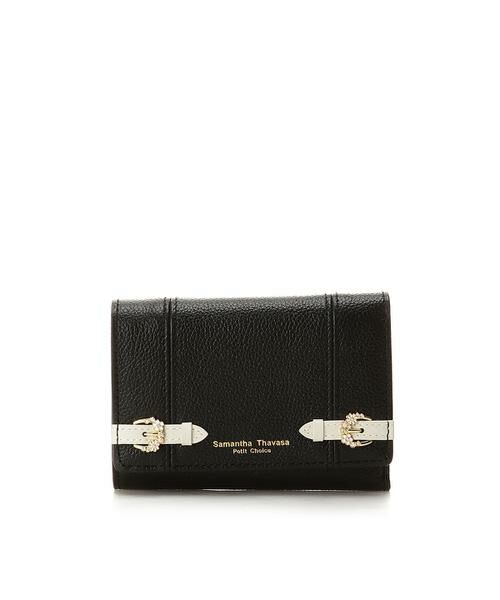 Samantha Thavasa Petit Choice / サマンサタバサプチチョイス 財布・コインケース・マネークリップ | サイドベルト 折財布（ブラック）