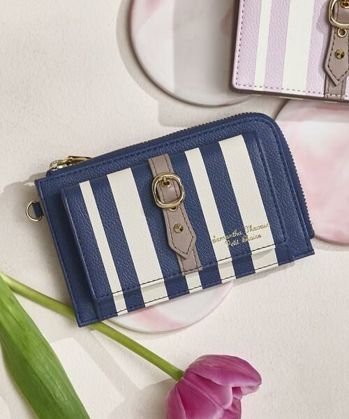 Samantha Thavasa Petit Choice / サマンサタバサプチチョイス 財布・コインケース・マネークリップ | ストライプフロントベルト フラグメントケース | 詳細20