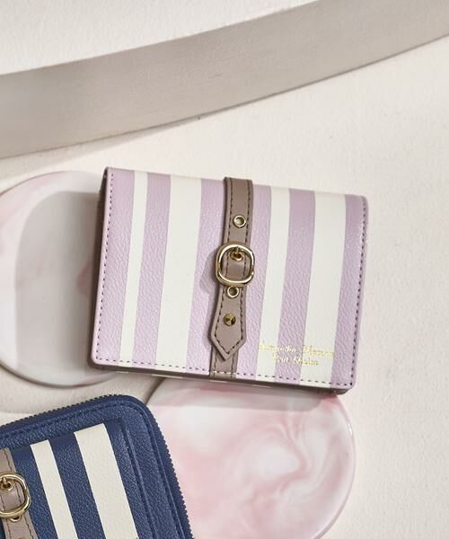 Samantha Thavasa Petit Choice / サマンサタバサプチチョイス 財布・コインケース・マネークリップ | ストライプフロントベルト 二つ折り財布 | 詳細8