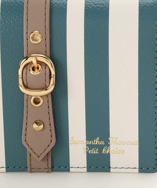 Samantha Thavasa Petit Choice / サマンサタバサプチチョイス 財布・コインケース・マネークリップ | ストライプフロントベルト 二つ折り財布 | 詳細12