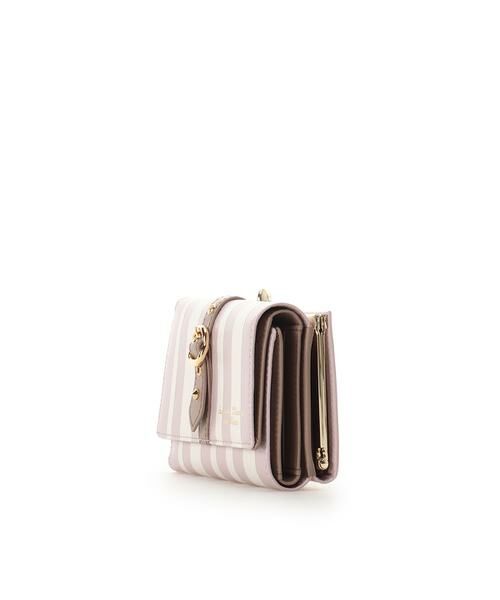 大人気!! Samantha Thavasa Petit Choice ストライプ 口金折財布 ストライプフロントベルト 口金折財布 (財布・コインケース