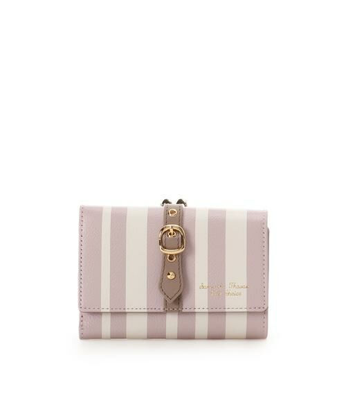 大人気!! Samantha Thavasa Petit Choice ストライプ 口金折財布 ストライプフロントベルト 口金折財布 （財布・コインケース