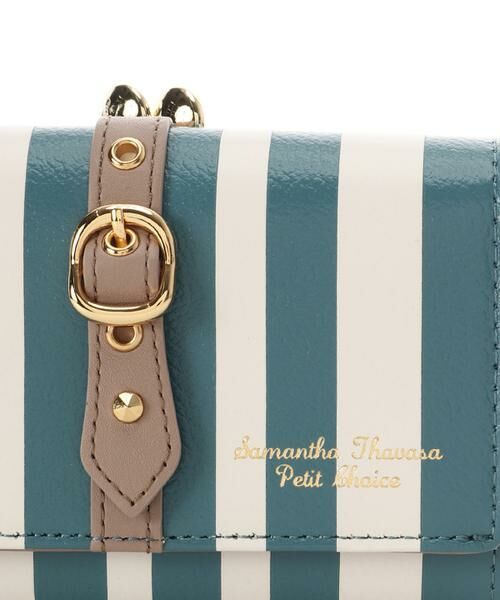 Samantha Thavasa Petit Choice / サマンサタバサプチチョイス 財布・コインケース・マネークリップ | ストライプフロントベルト 口金折財布 | 詳細10