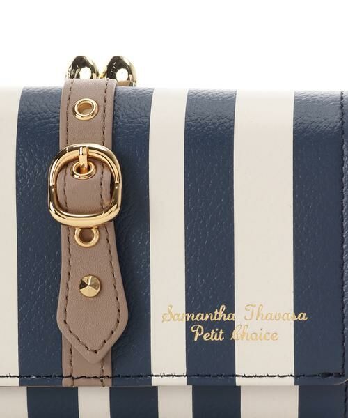 Samantha Thavasa Petit Choice / サマンサタバサプチチョイス 財布・コインケース・マネークリップ | ストライプフロントベルト 口金折財布 | 詳細16