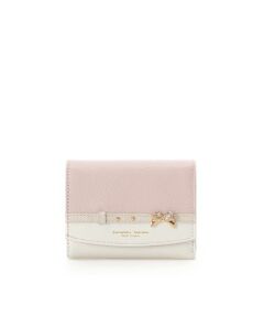 Samantha Thavasa Petit Choice / サマンサタバサプチチョイス 財布・コインケース・マネークリップ | ビジューリボンバイカラー 折財布