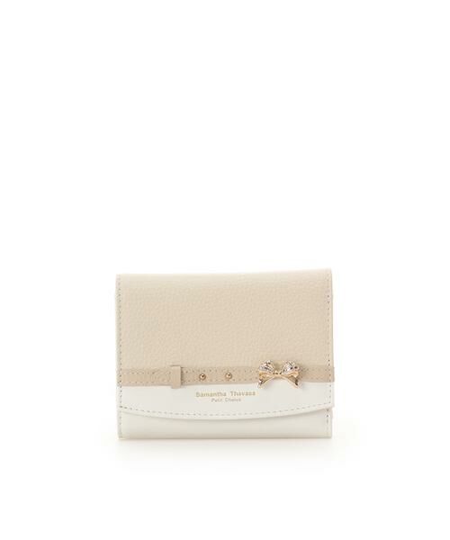 Samantha Thavasa Petit Choice / サマンサタバサプチチョイス 財布・コインケース・マネークリップ | ビジューリボンバイカラー 折財布 | 詳細7