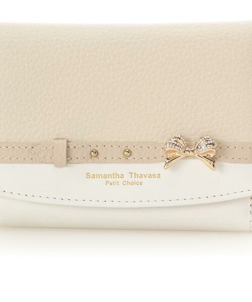 Samantha Thavasa Petit Choice / サマンサタバサプチチョイス 財布・コインケース・マネークリップ | ビジューリボンバイカラー 折財布 | 詳細11