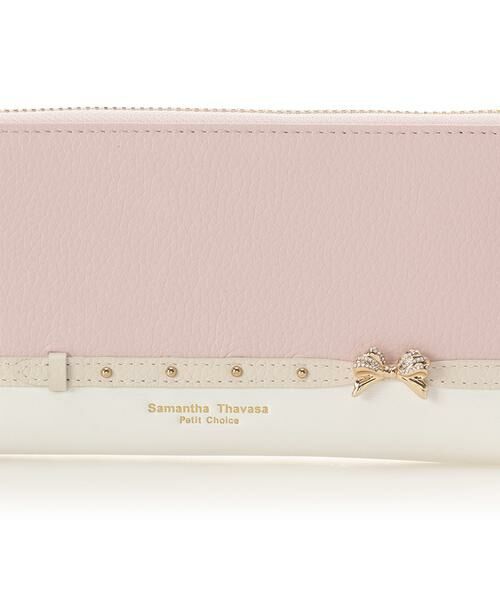 Samantha Thavasa Petit Choice / サマンサタバサプチチョイス 財布・コインケース・マネークリップ | ビジューリボンバイカラー 長財布 | 詳細7