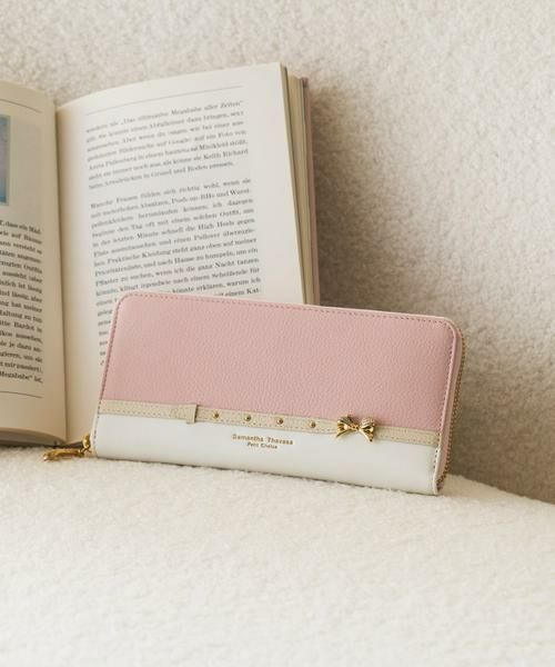 Samantha Thavasa Petit Choice / サマンサタバサプチチョイス 財布・コインケース・マネークリップ | ビジューリボンバイカラー 長財布 | 詳細8